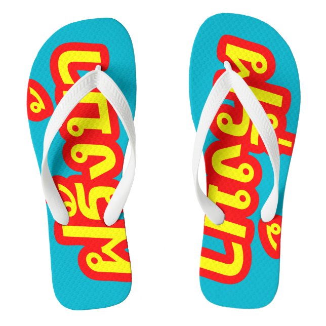 Crazy Westerner ♦ Farang Ba in Thai Language ♦ Thongs (Footbed)