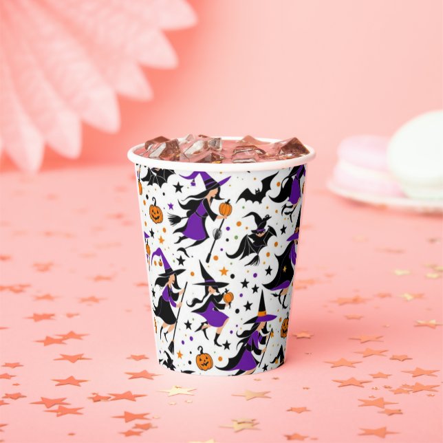 Crazy witch compilation pattern paper cups (Insitu)