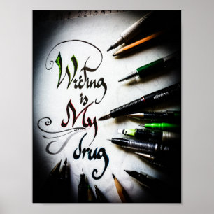 Crazy writer manifesto  poster