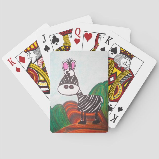 Crazy Zebra poker cards (Back)