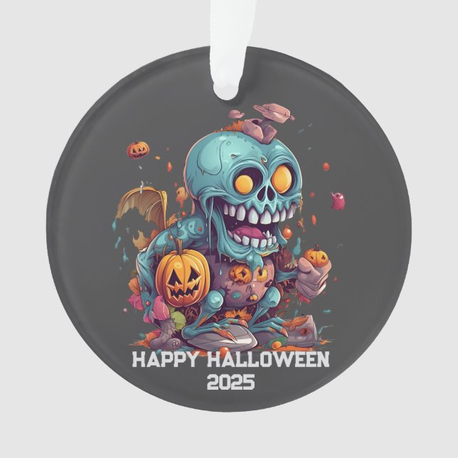 Crazy Zombie Ornament (Front)