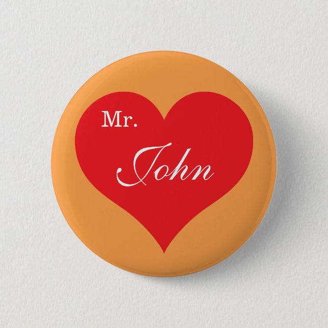 Crazydeal p532 Heart custom round standard button (Front)