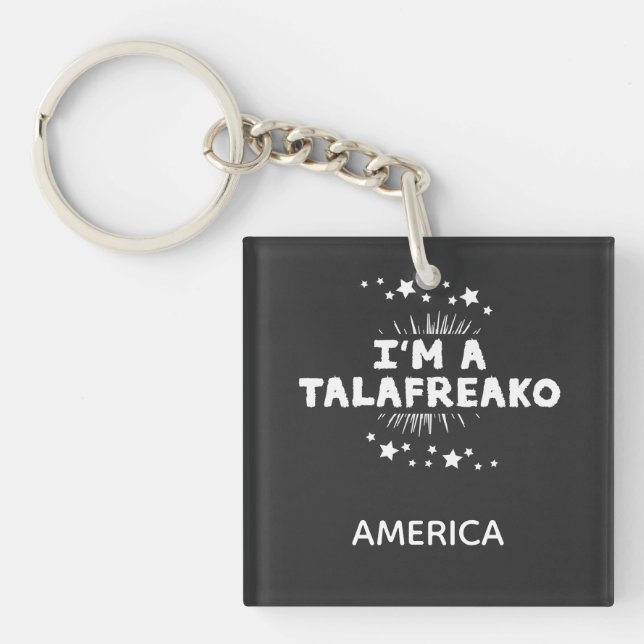 Crazyperson quote funny  key ring (Front)