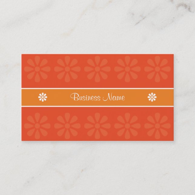 CRE8TIVE DESIGN 04 ORANGE BUSINESS CARD (Front)