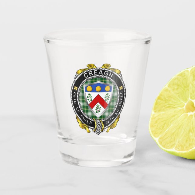 Creagh Irish Shot Glass (Front)