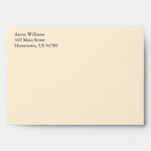 Cream A7 5x7 Custom Pre-addressed Envelopes