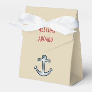 Cream Anchor Favour Box