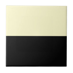 Cream and Black Ceramic Tile