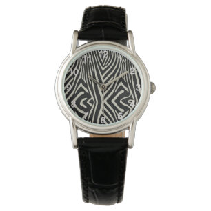 Cream And Black Zebra Stripes, Watch