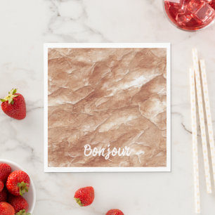 Cream Apple Tart Napkin
