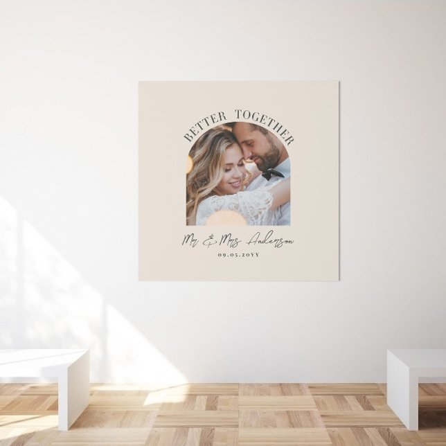 Cream arch photo wedding gift home decor (Creator Uploaded)