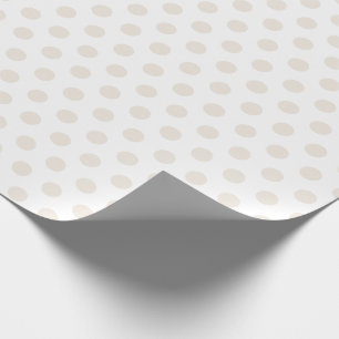 Cream Baby Polka Dot Wrapping Paper