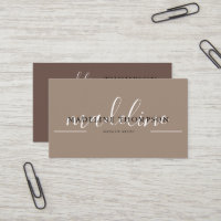 Cream Beige and Brown Calligraphy Script QR code