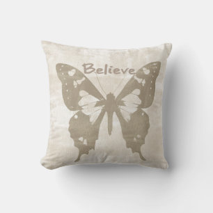 Cream Believe Butterfly Cushion