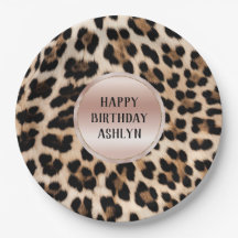 Cream Black Brown Leopard Blush Pink Birthday