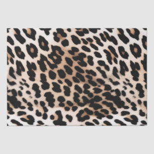 Cream Black Leopard     Tissue Paper