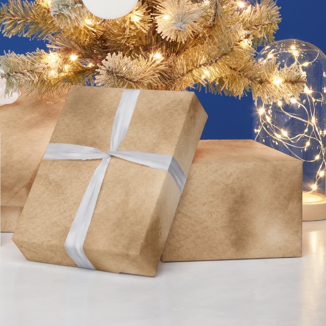 Cream Brown Watercolor Wrapping Paper (Holidays)