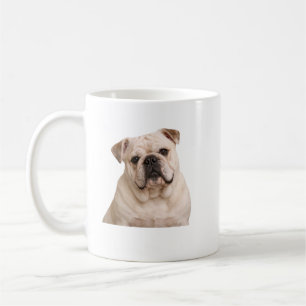 Cream Bulldog Portrait Mug – Dog Lover Gift