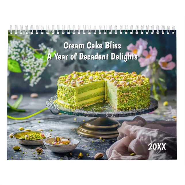 Cream Cake Bliss – A Year of Decadent Delights Calendar (Cover)