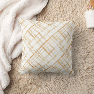 Cream Caramel White Stripes Cushion