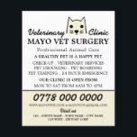 Cream Cat, Veterinarian, Veterinary Service Flyer<br><div class="desc">Cream Cat,  Veterinarian,  Veterinary Service Advertising Flyer by The Business Card Store.</div>