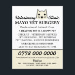 Cream Cat, Veterinarian, Veterinary Service Flyer<br><div class="desc">Cream Cat,  Veterinarian,  Veterinary Service Advertising Flyer by The Business Card Store.</div>