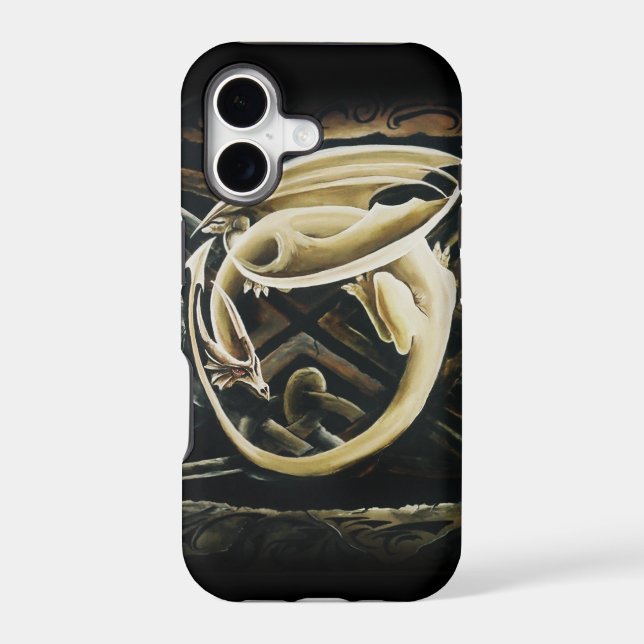 Cream Celtic Art Dragon Fantasy (Back)
