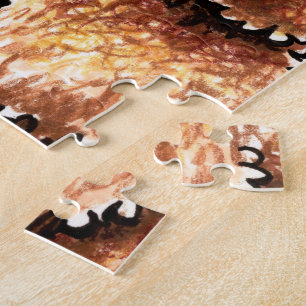 Cream Chocolate Labradoodles Jigsaw Puzzle