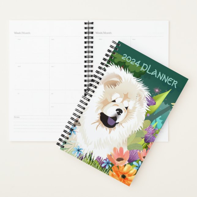 CREAM CHOW 2024 Daily Planner customise text (Display)