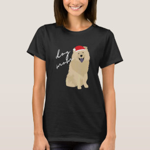 Cream Chow Chow Dog Mum Christmas T-Shirt