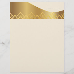 Cream colour Letter head paper Custom Letterhead