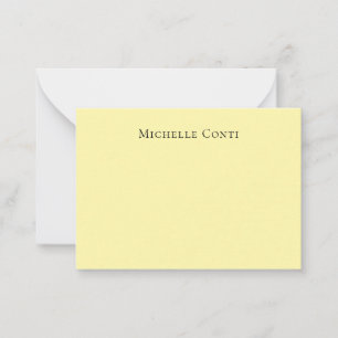 Cream Colour Minimalist Plain Elegant Card