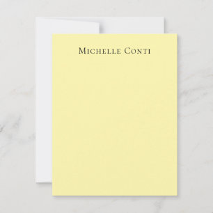 Cream Colour Minimalist Plain Elegant Card