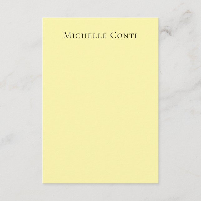 Cream Colour Minimalist Plain Elegant Enclosure Card (Front)