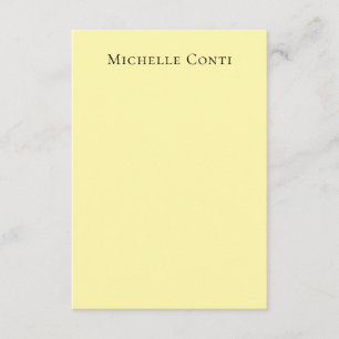 Cream Colour Minimalist Plain Elegant Enclosure Card