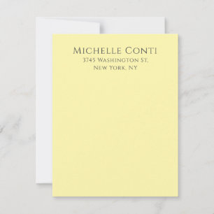 Cream Colour Minimalist Plain Elegant Modern  Card