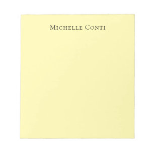 Cream Colour Minimalist Plain Elegant Notepad