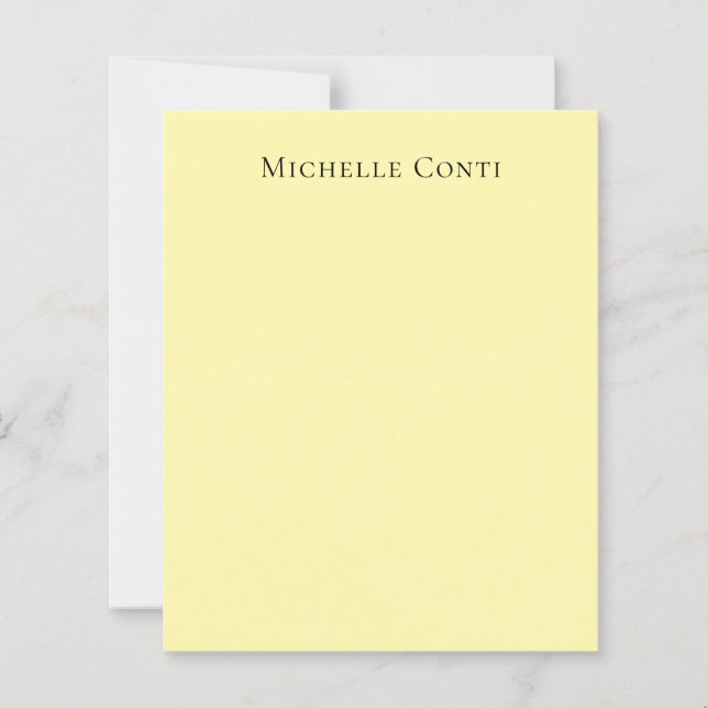 Cream Colour Minimalist Plain Elegant Paper Sheet (Front)