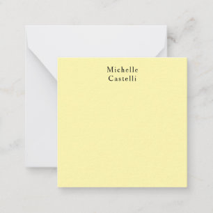 Cream Colour Professional Unique Classic Your Name Card