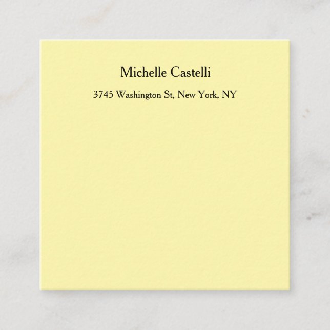 Cream Colour Professional Unique Classical Enclosure Card (Front)