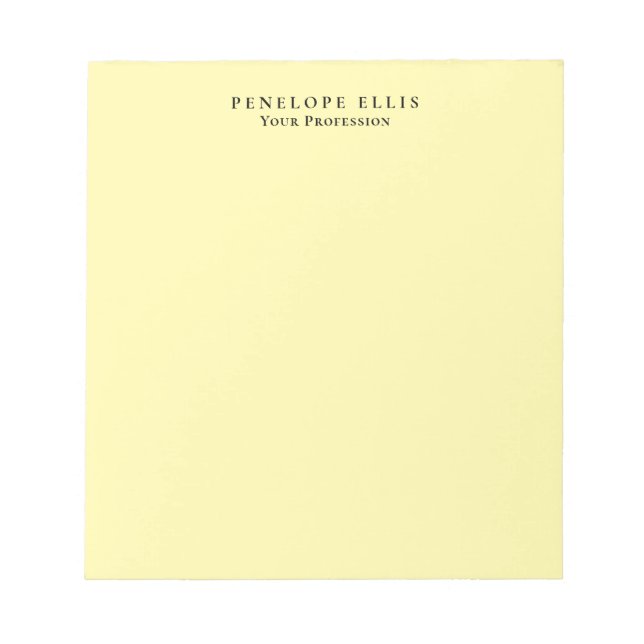 Cream Colour Unique Original Classical Professiona Notepad (Front)