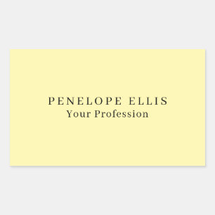 Cream Colour Unique Original Classical Professiona Rectangular Sticker