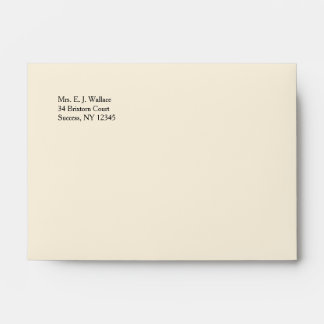 Cream Coloured Envelopes