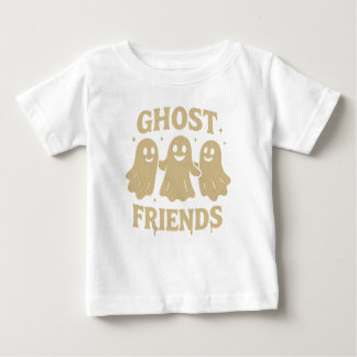 Cream Coloured Ghost Friends Baby T-Shirt
