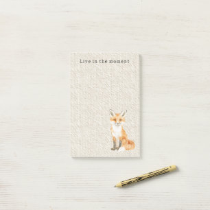 Cream Cute Sweet Orange Fox Post-it Notes