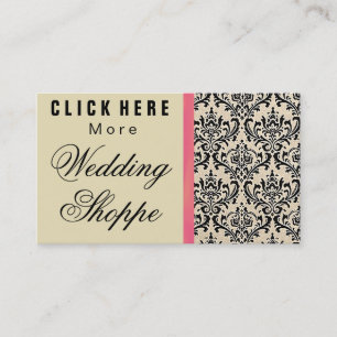 Cream Damask ~ Business Cards
