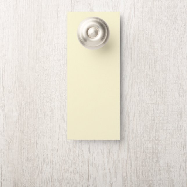 Cream Door Hanger (On Knob)