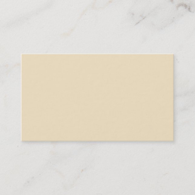 Cream Ecru Business Card (Front)