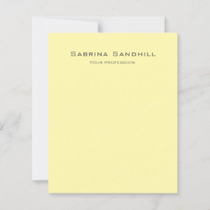 Cream Elegant Plain Simple Minimalist Paper Sheet