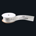 cream elegant script Christmas personalized rustic Satin Ribbon<br><div class="desc">cream elegant script Christmas personalized rustic traditional gift wrap ribbon. Color can be cutonizede,  make you gifts look extra special this year.</div>